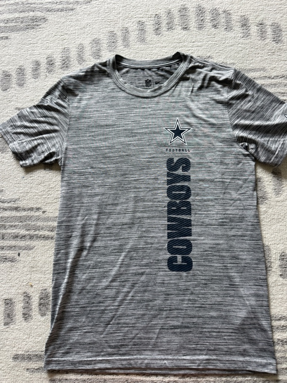 Men’s Nike Dallas Cowboys Gray Short Sleeve Dri Fit Tee